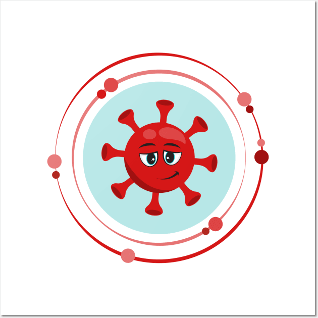 Virology cartoon virus Wall Art by Fun with Science